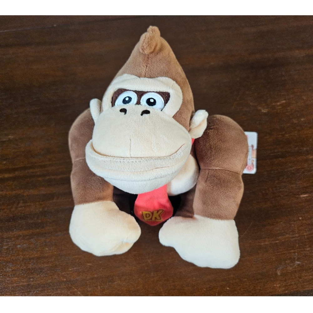 Sanei Donkey Kong Plush Toy Unisex Small Brown Super Mario All Star Collection